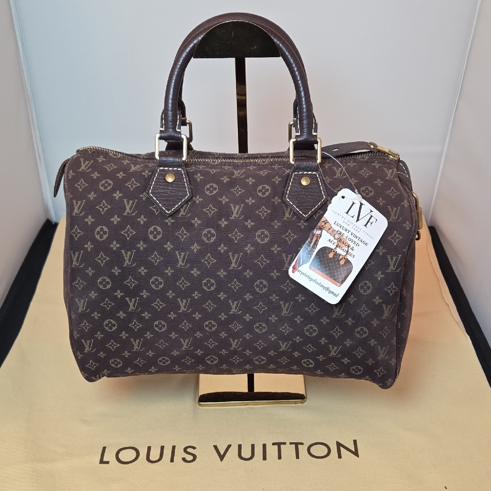 Louis Vuitton Speedy 30, 2006 Mini Lin Collection, rare No Longer Produced